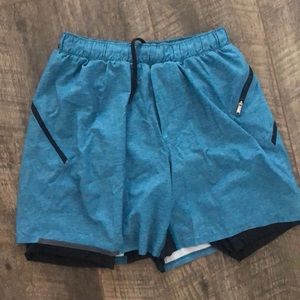 Teal Lululemon men’s shorts